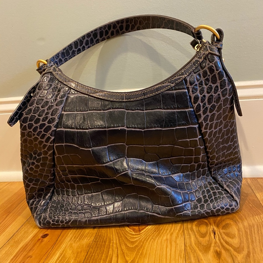 Dooney & Bourke croco collection shoulder bag - Picture 2 of 3
